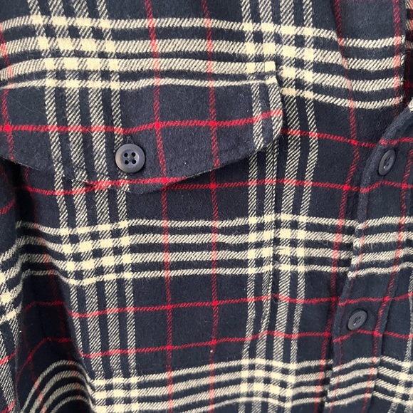 American Eagle Men’s L Red/Blue Flannel - Picture 6 of 7